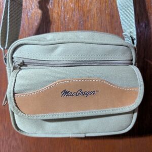 Vintage 90s MacGregor Beige and Brown Camera Bag